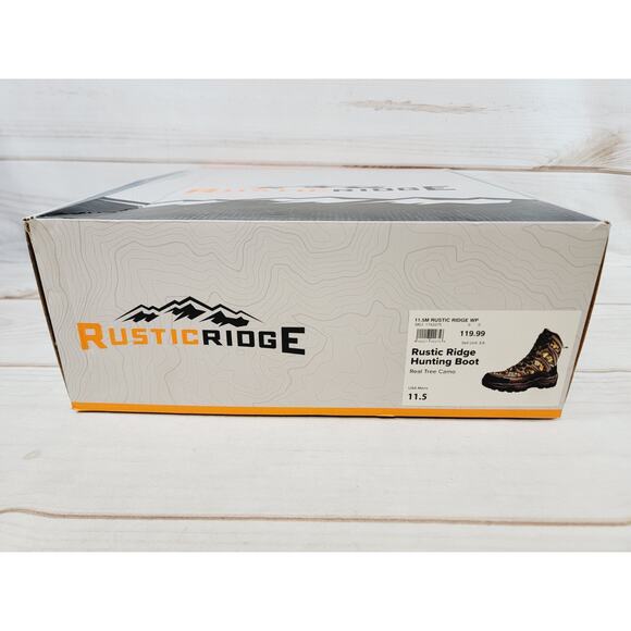 Rustic Ridge Hunting Boots Real Tree Camo size 11.5 M style 1742275 NEW - Picture 13 of 16